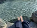 奥津温泉 足湯の写真_403437