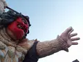 門前のなまはげ立像の写真_92674