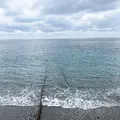 海に続く線路の写真_1256398
