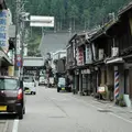 しっとりとした郡上の町並みの写真_115710
