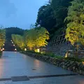 長門湯本温泉 竹林の階段の写真_932866