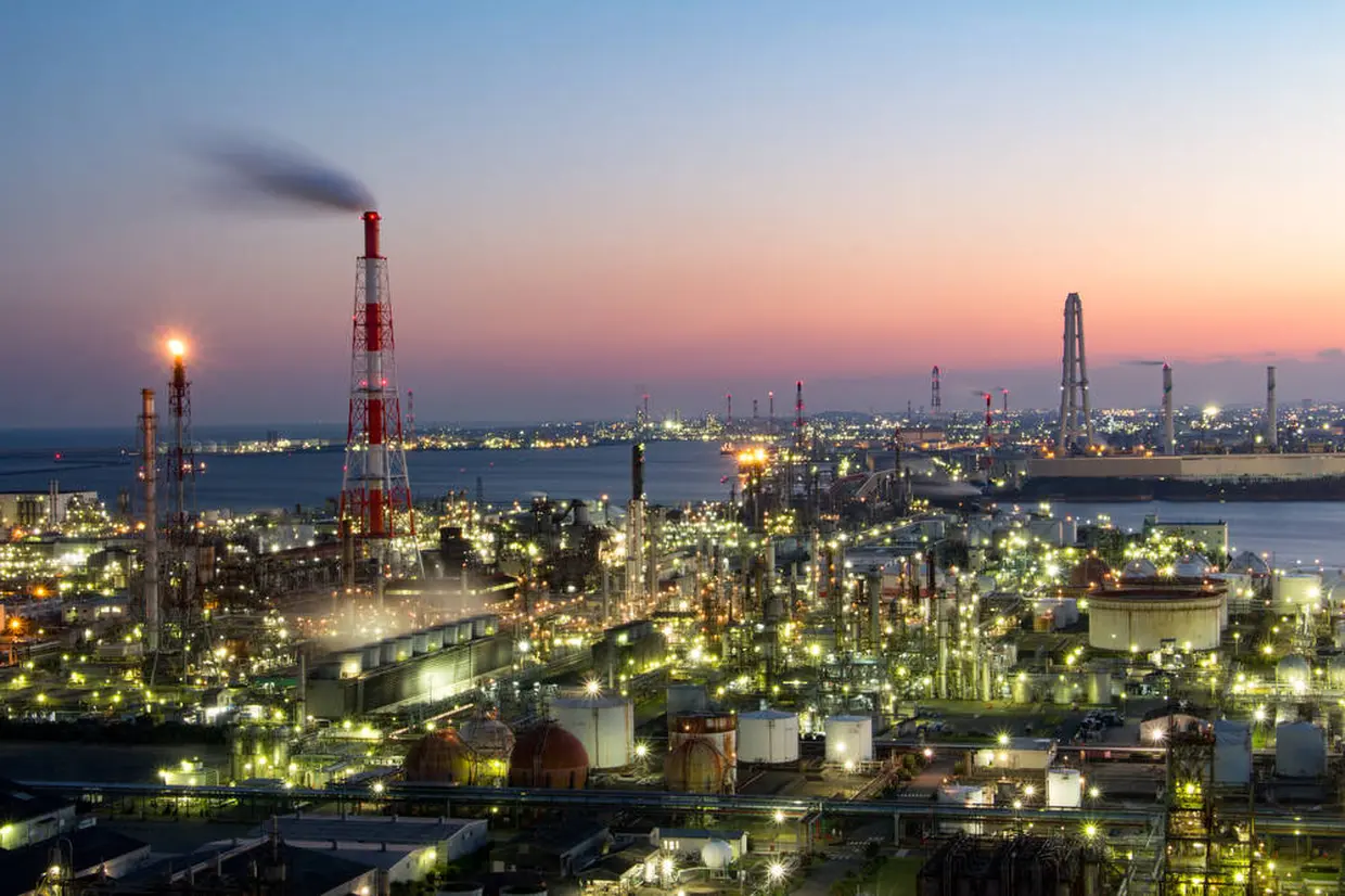 四日市ポートビルからの工場夜景