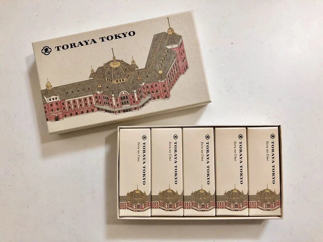 TORAYA TOKYO「小形羊羹5本入り（夜の梅）」