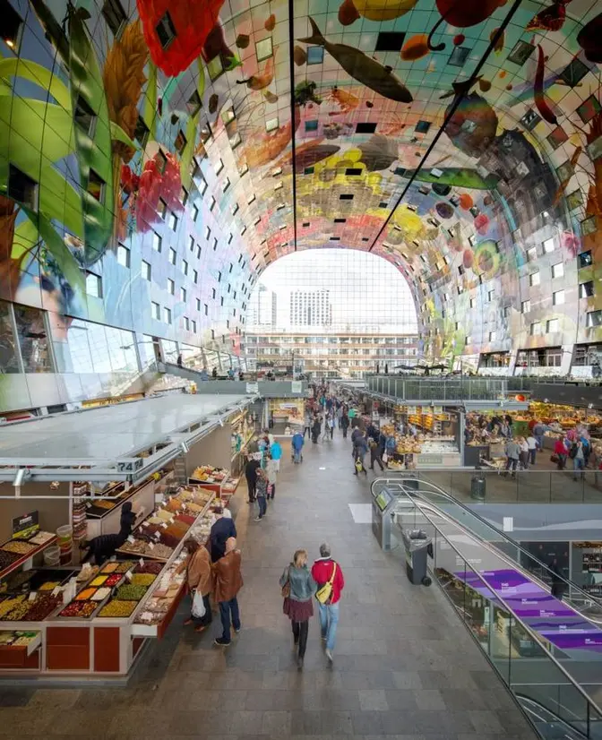 マルクトハル ©Rotterdam Marketing - Photo by Ossip van