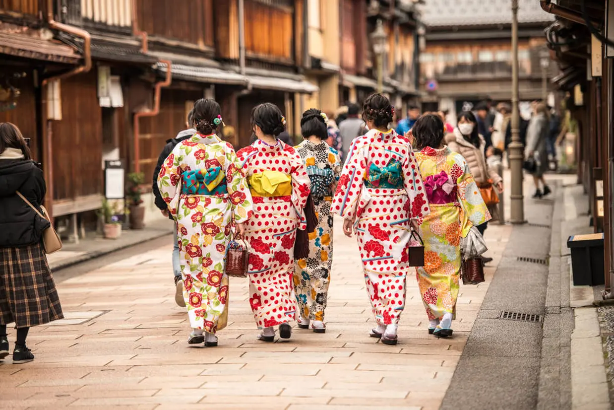 着物で街歩き