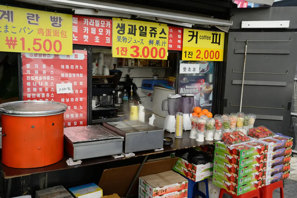 明洞　屋台