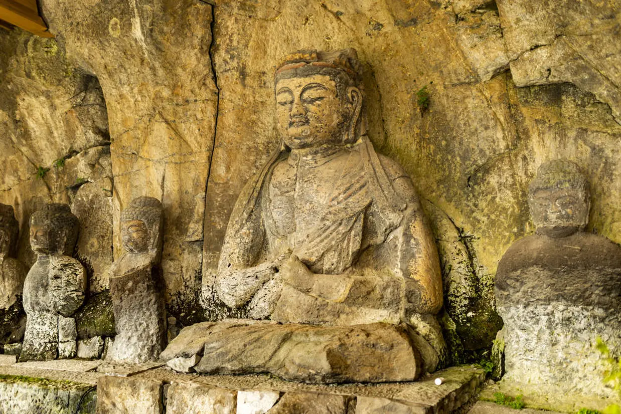 臼杵石仏　古園石仏の「大日如来」