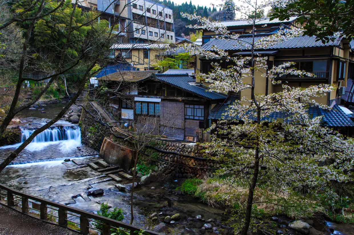 黒川温泉街の風景