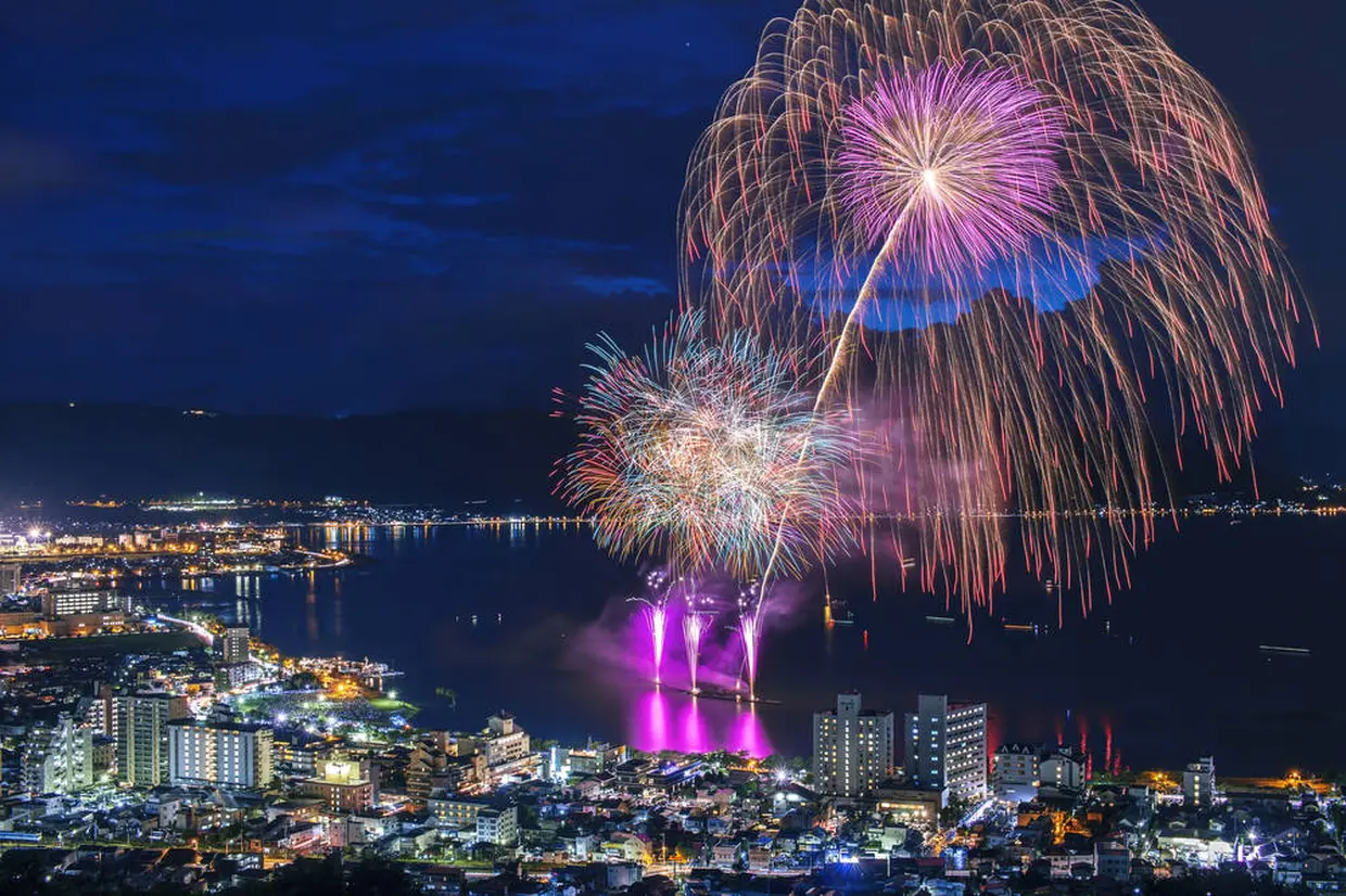 諏訪湖祭湖上花火大会