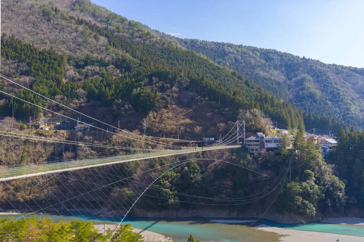 谷瀬の吊橋