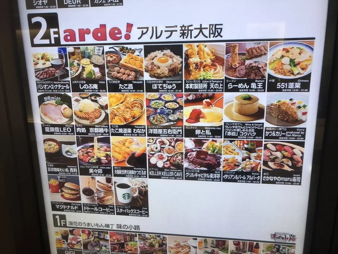 グルメどころアルデ新大阪