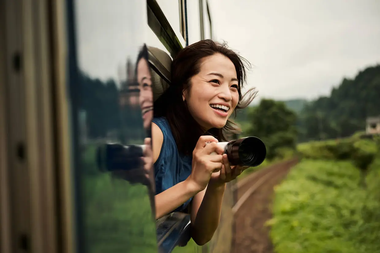 列車 車窓イメージ
