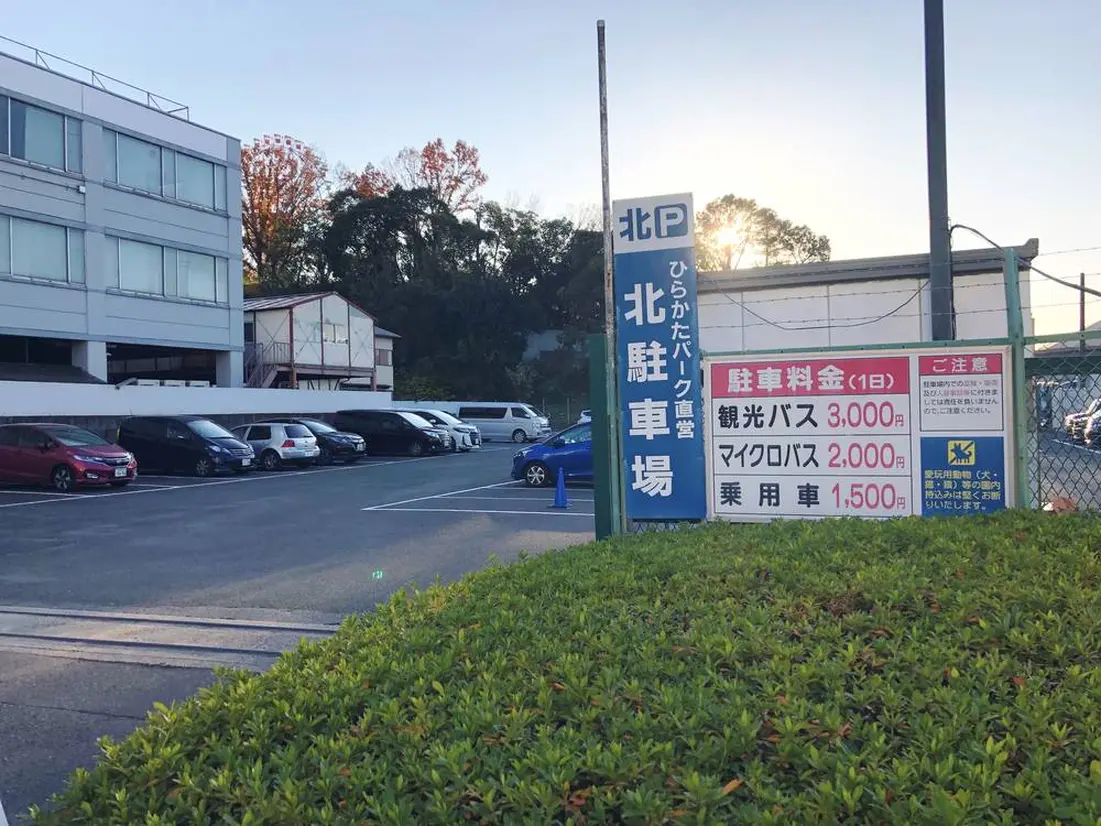 ひらかたパークの駐車場