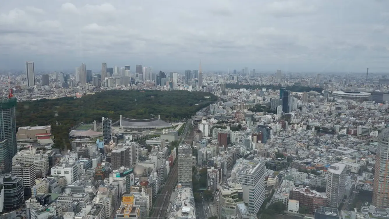 新宿方面も綺麗に見ることができます