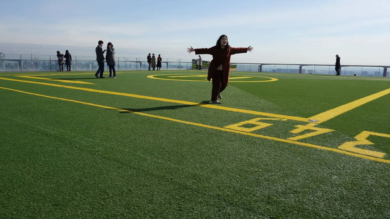 空の上を走っているみたい！