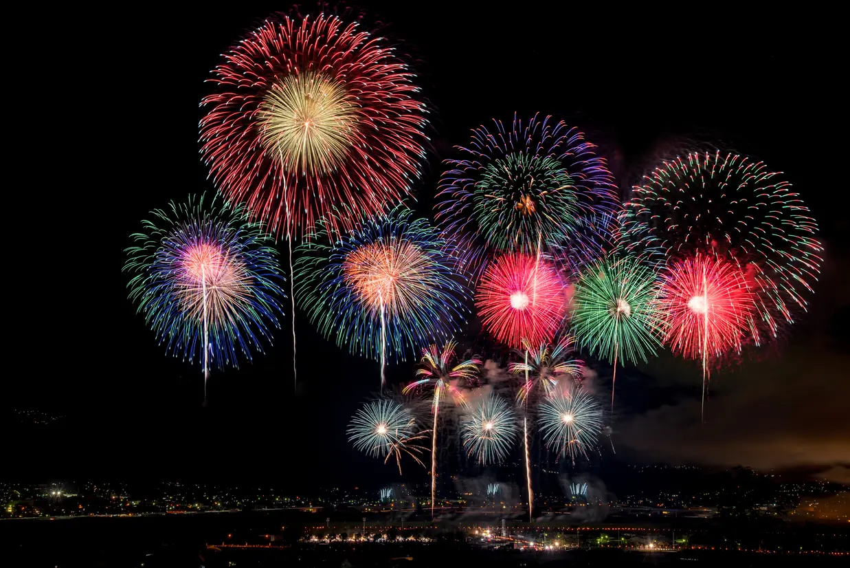 神明の花火大会
