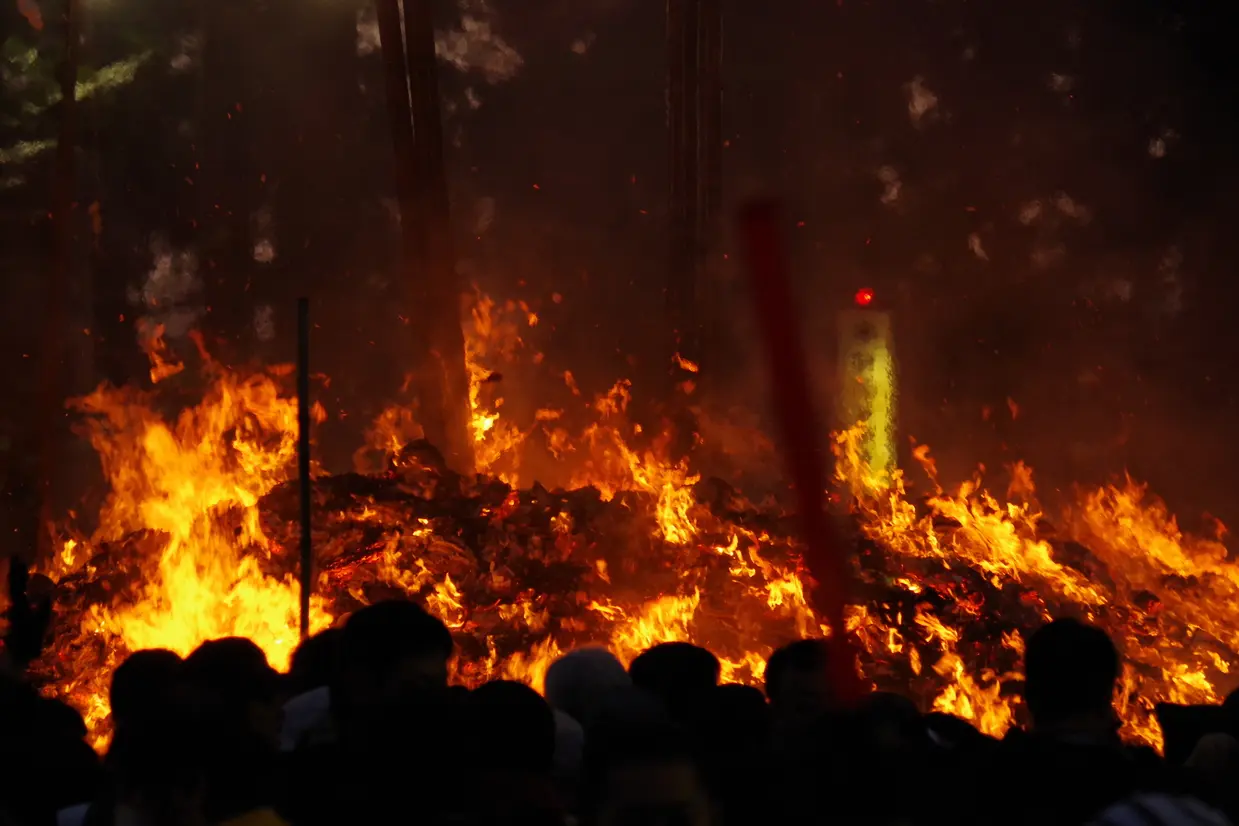 大崎八幡宮のどんと祭り
