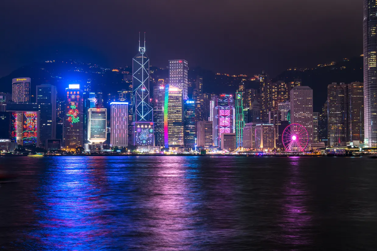 香港100万ドルの夜景