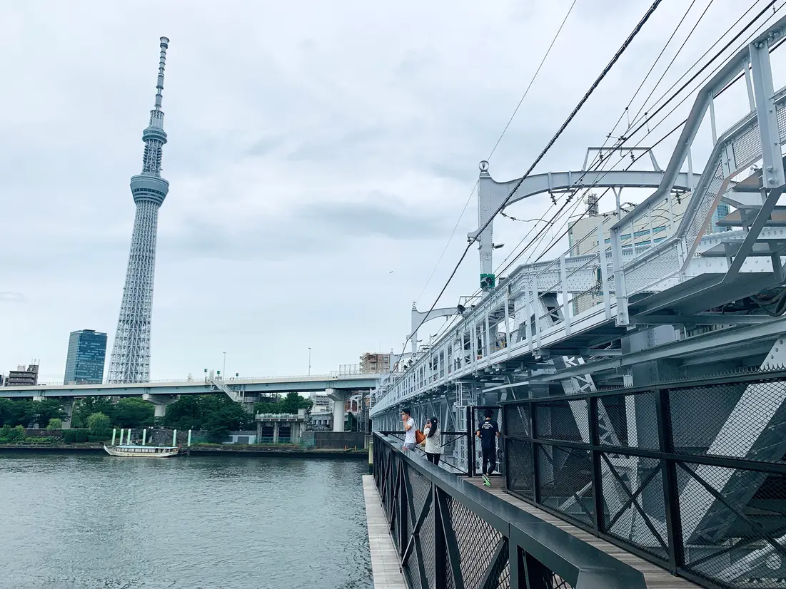 すみだリバーウォークから見える東京スカイツリー