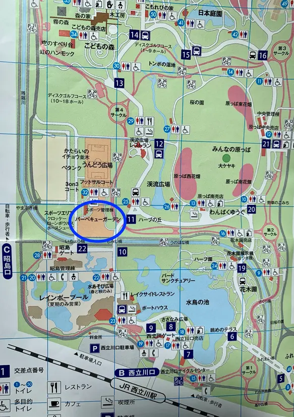 バーベキューガーデン　マップ