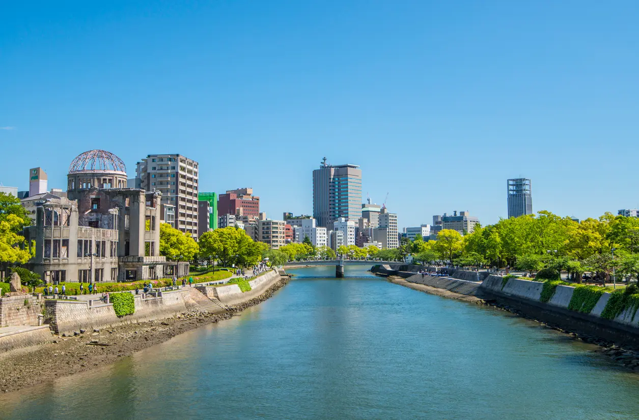 広島市内を流れる元安川
