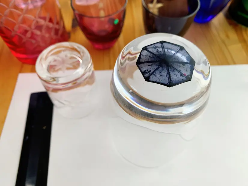 江戸切子 割り出し