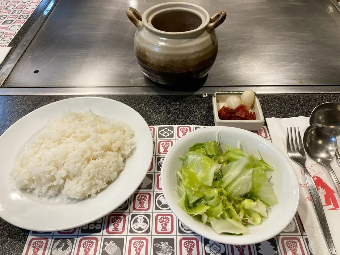 福神漬けとらっきょうが嬉しい