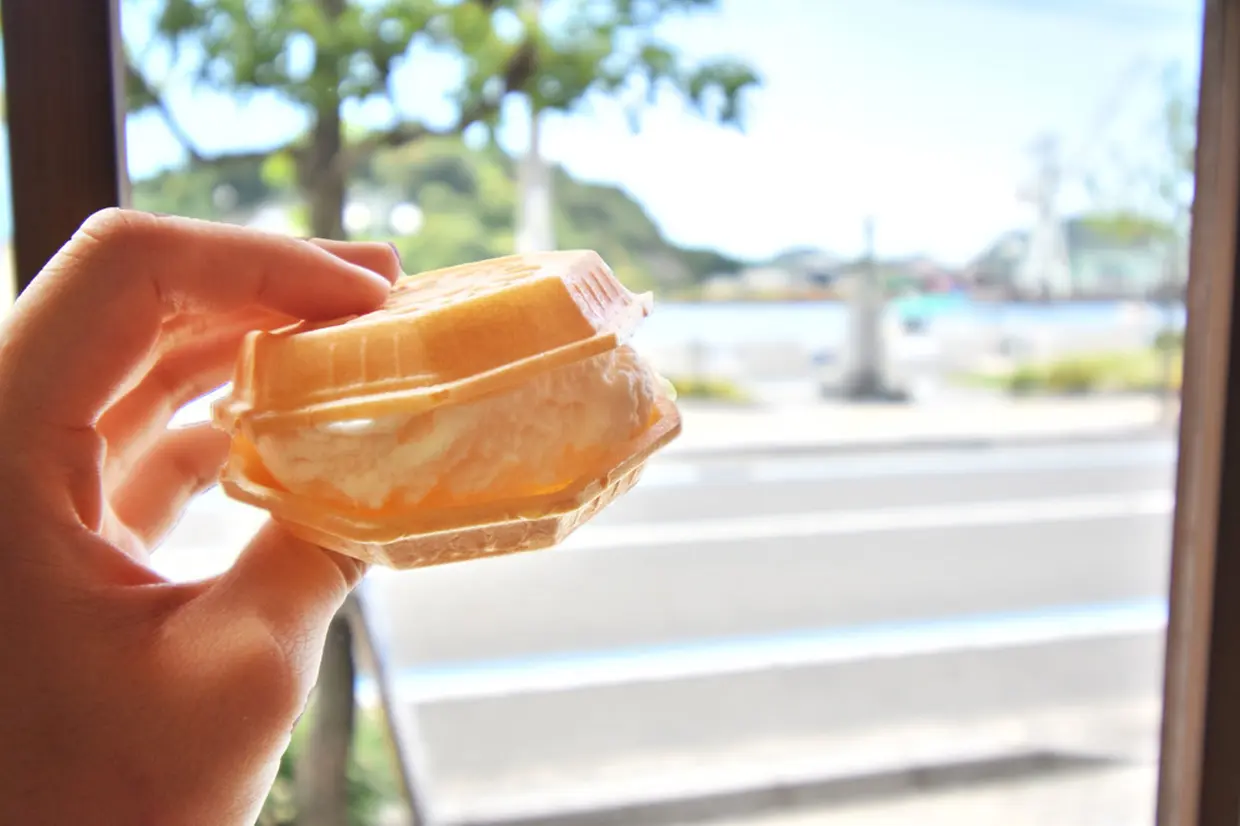 「からさわ」のアイスモナカ