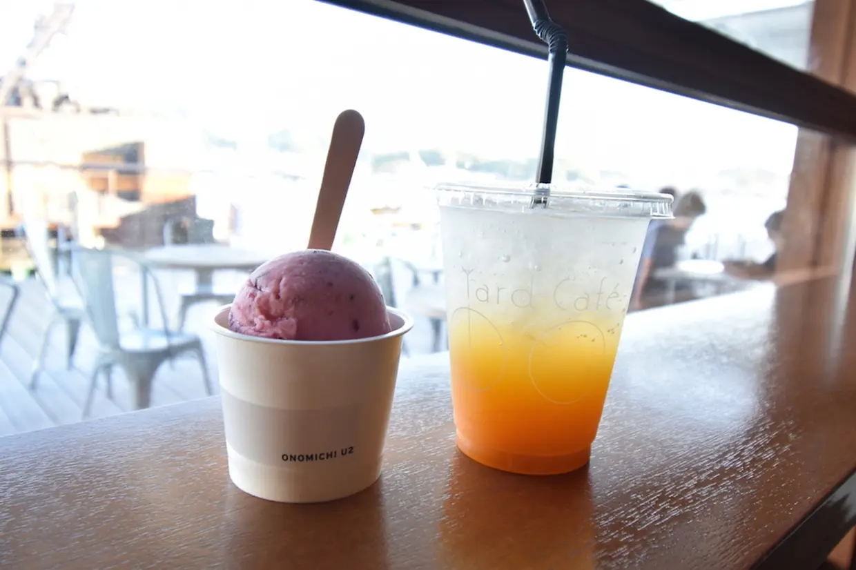 瀬戸田みかんソーダとジェラート