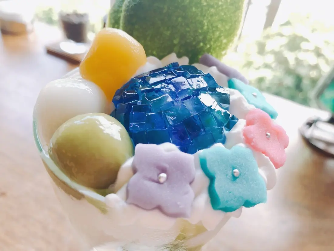【期間限定】オリジナル抹茶パフェ「紫陽花」