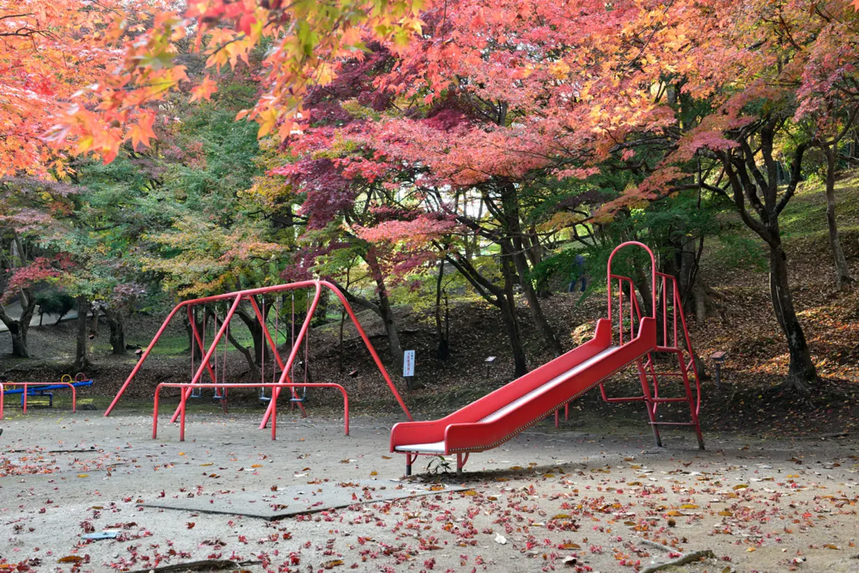 尾関山公園の紅葉