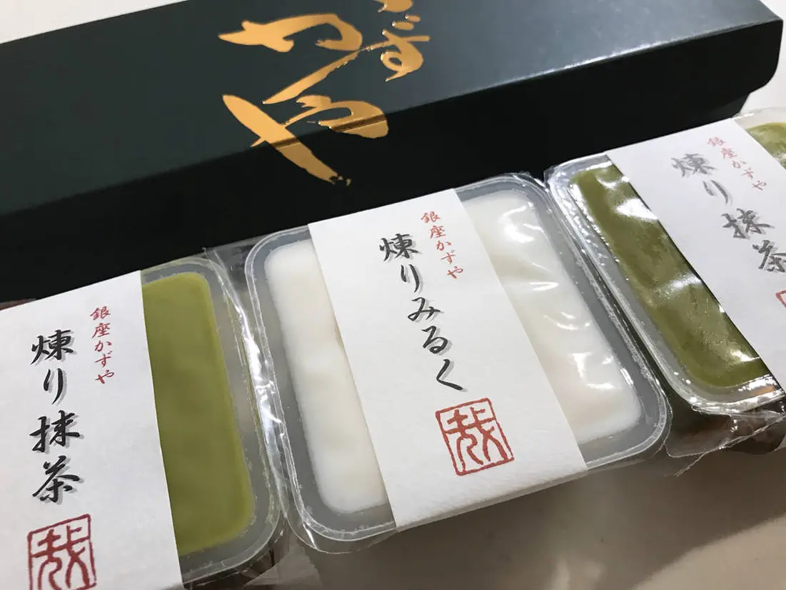 銀座かずや「かずやの煉 抹茶　みるく」
