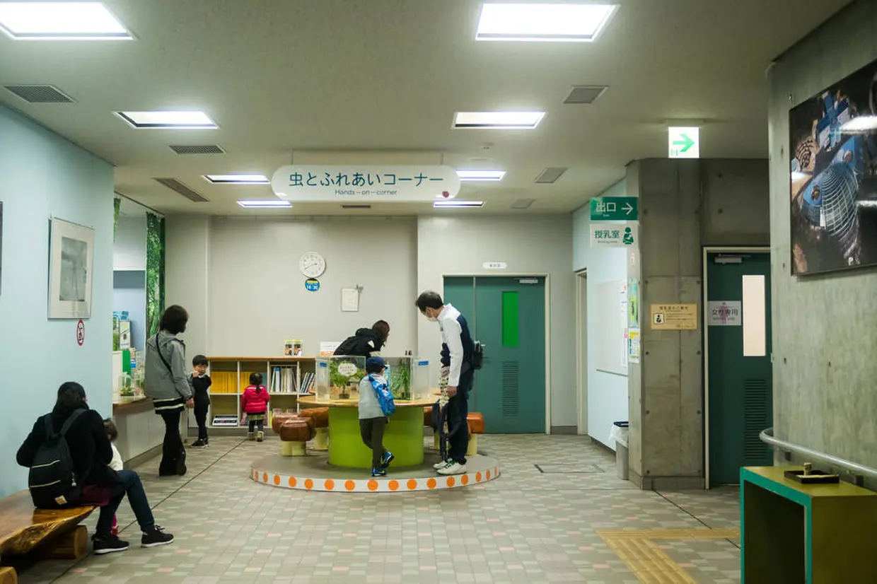 昆虫園本館内