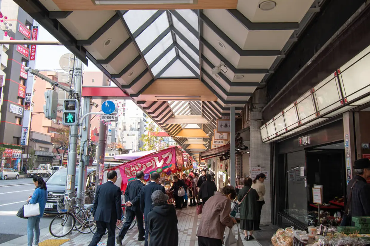 縁日の商店街