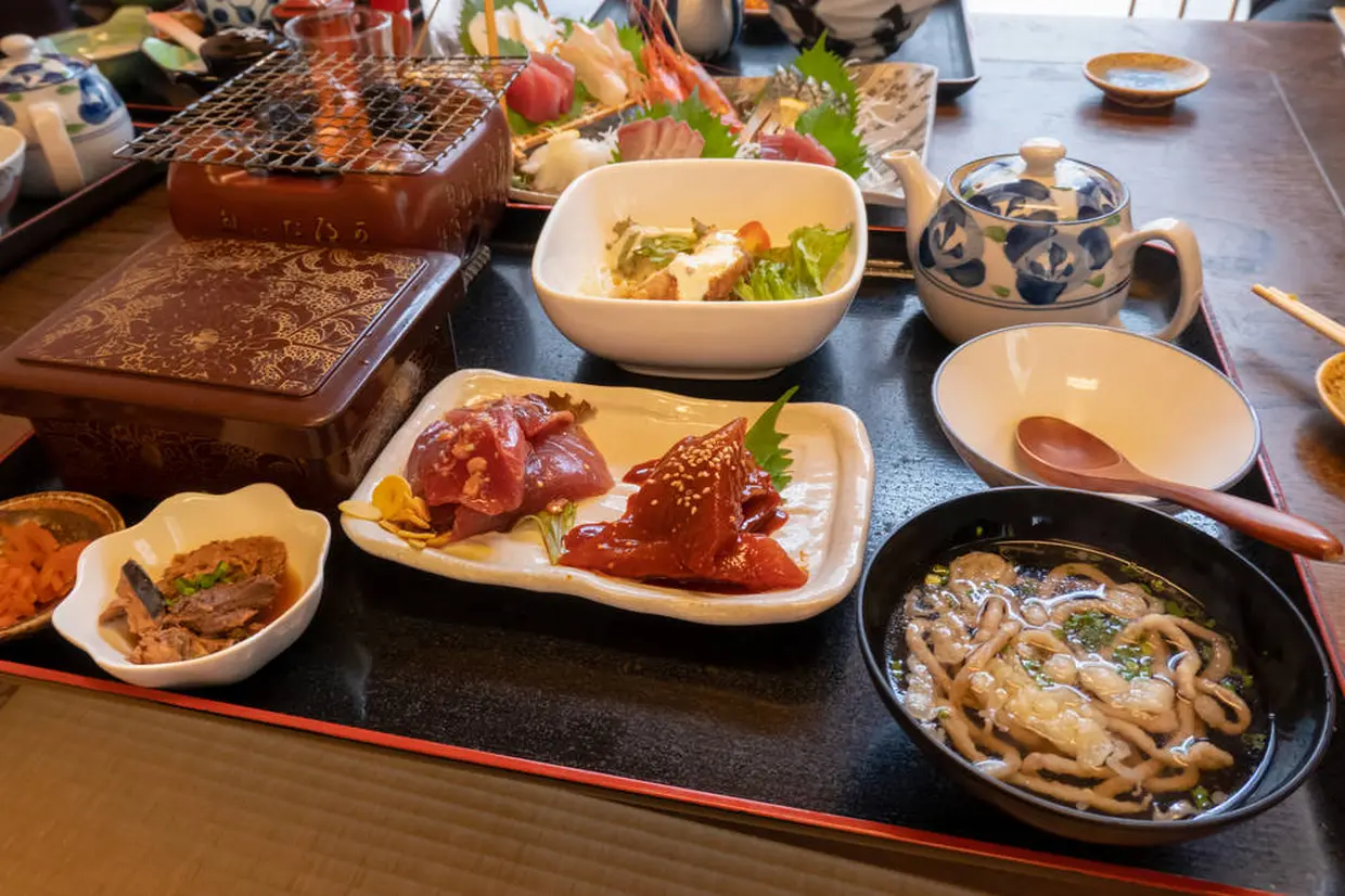 カツオ炙り重