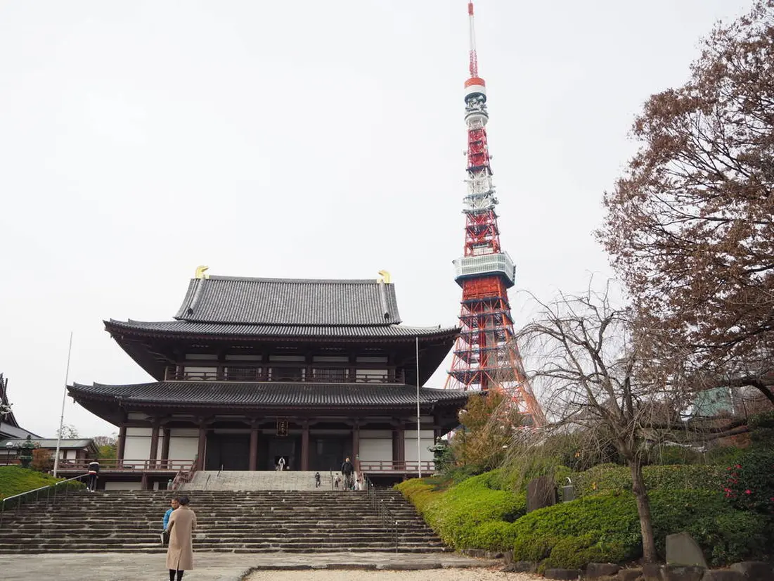 増上寺と東京タワー