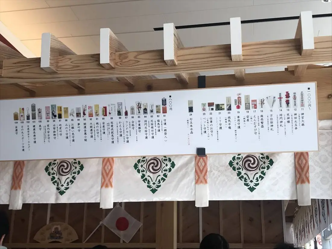 お守り一覧