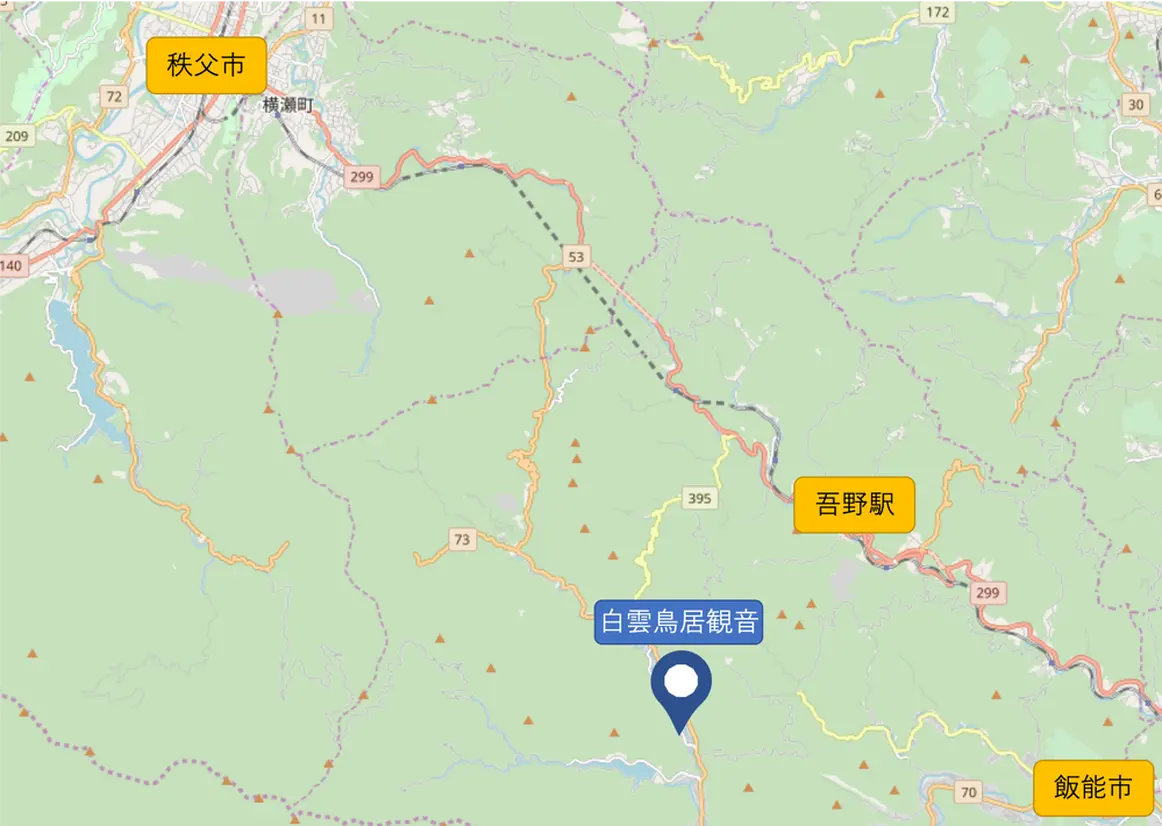 秩父エリア② ©︎OpenStreetMap contributors