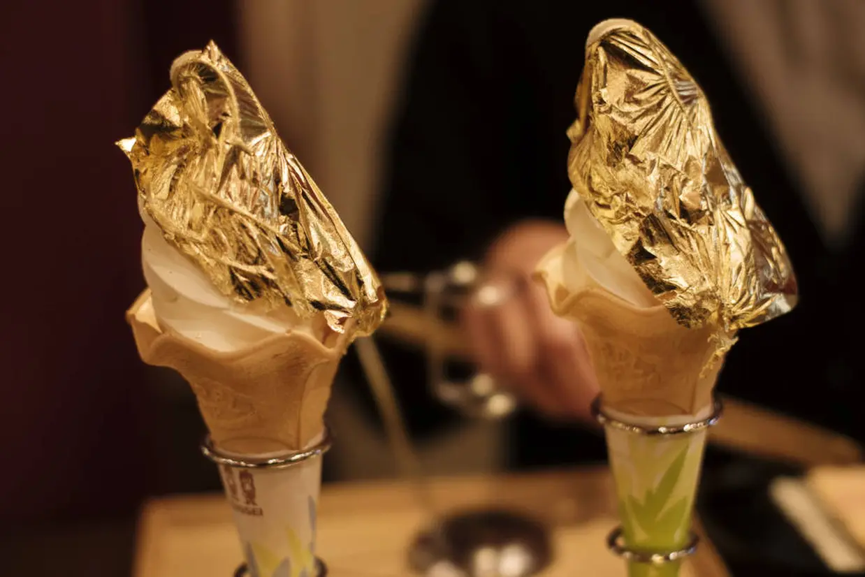 金箔ソフトクリーム