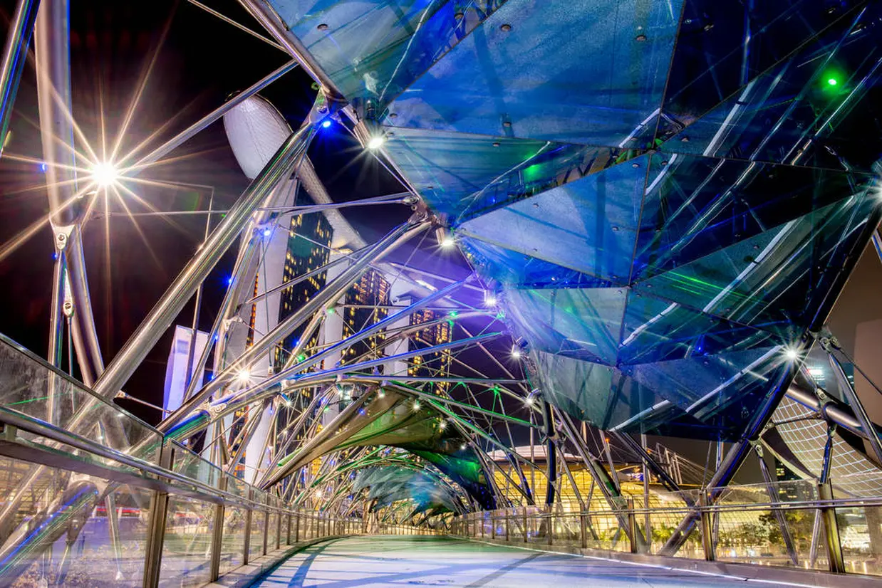 ヘリックスブリッジ（The Helix Bridge）© 2019 Singapore Tourism Board.