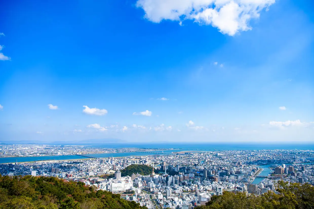 眉山からの景色