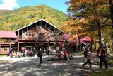 徳沢園で珈琲を頂く。