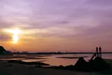 新舞子海水浴場の朝日