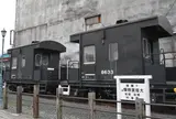 大垣駅前の車掌車