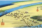 嶋田宿  島田（大井川駿岸）