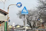 馬専用横断歩道が存在する