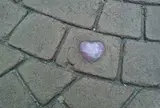 ハートの石畳