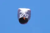 十分老街での天燈上げ