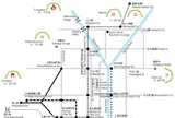 送り火が行われている五山。