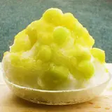 長生マスクメロンを使用した贅沢かき氷「ながいきマスクメロン・プレミアム」が販売開始！